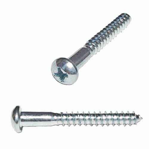 RPWS878 #8 X 7/8" Round Head, Phillips, Wood Screw, Zinc